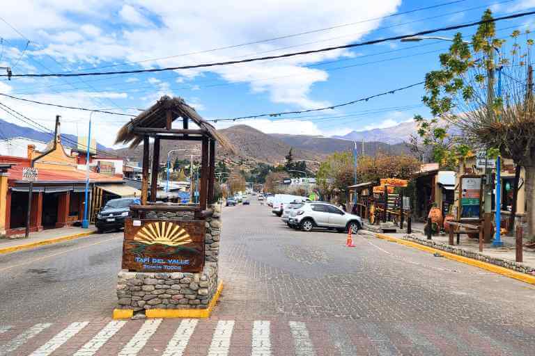 Paisaje invernal en Tafí del Valle