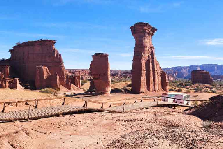 Vista del cañón de Talampaya