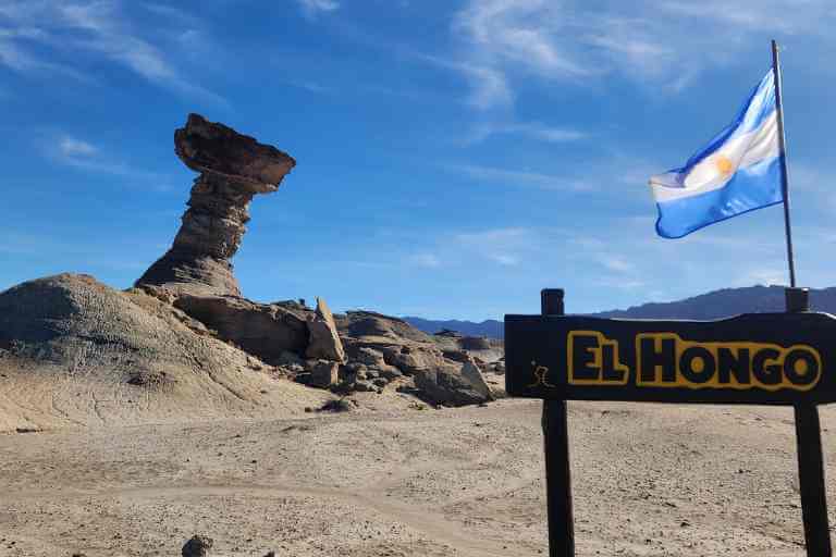 Formación rocosa en el Valle de la Luna
