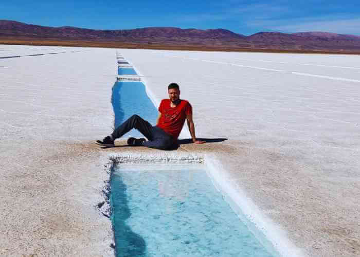 Piletones de sal en Salinas Grandes